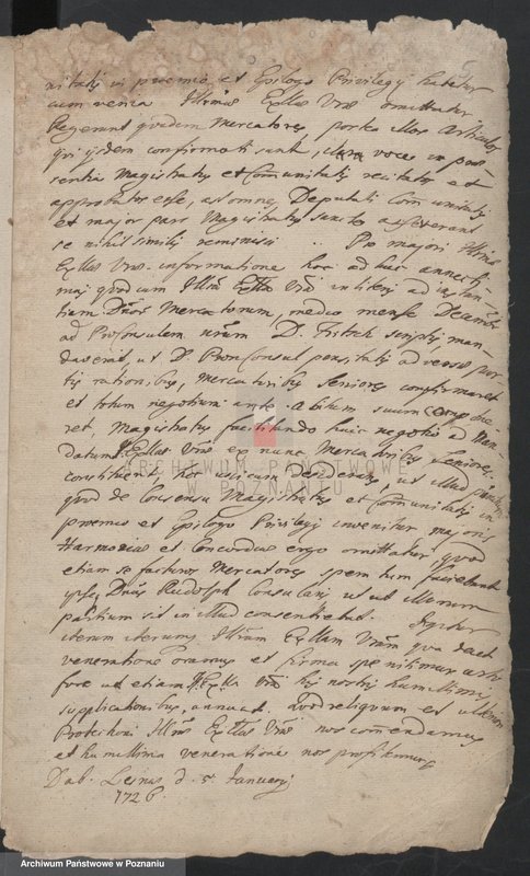 Obraz 6 z jednostki "Księga radziecka - korespondencja; język niemiecki, polski, łaciński"