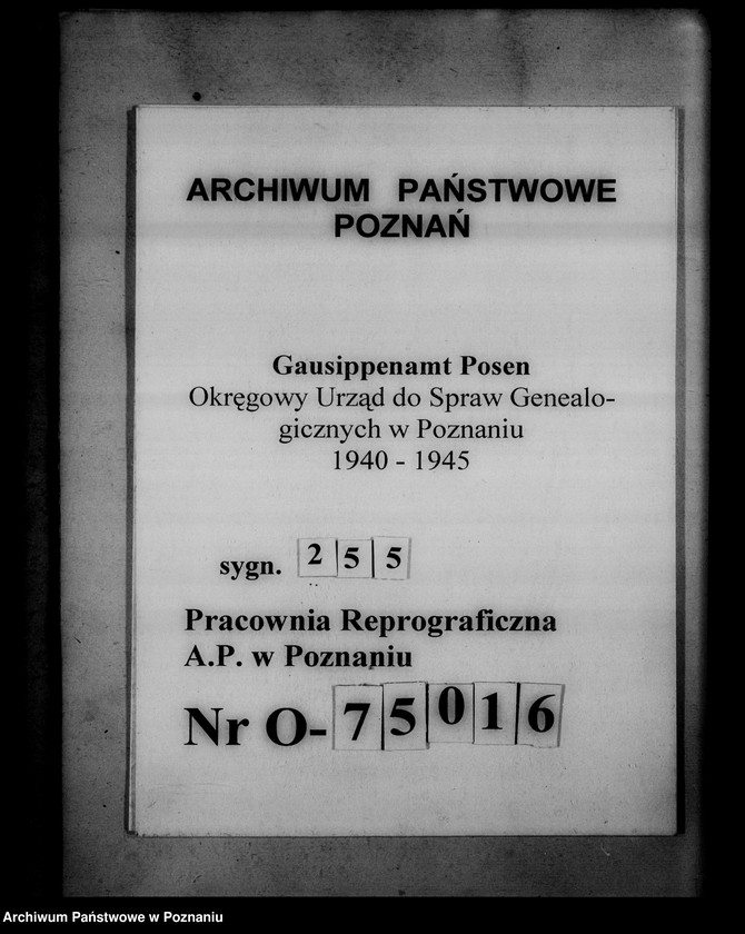 Obraz 1 z jednostki "Dissidentenregister im Amtsgericht Posen [Poznań]: Abt. VII"