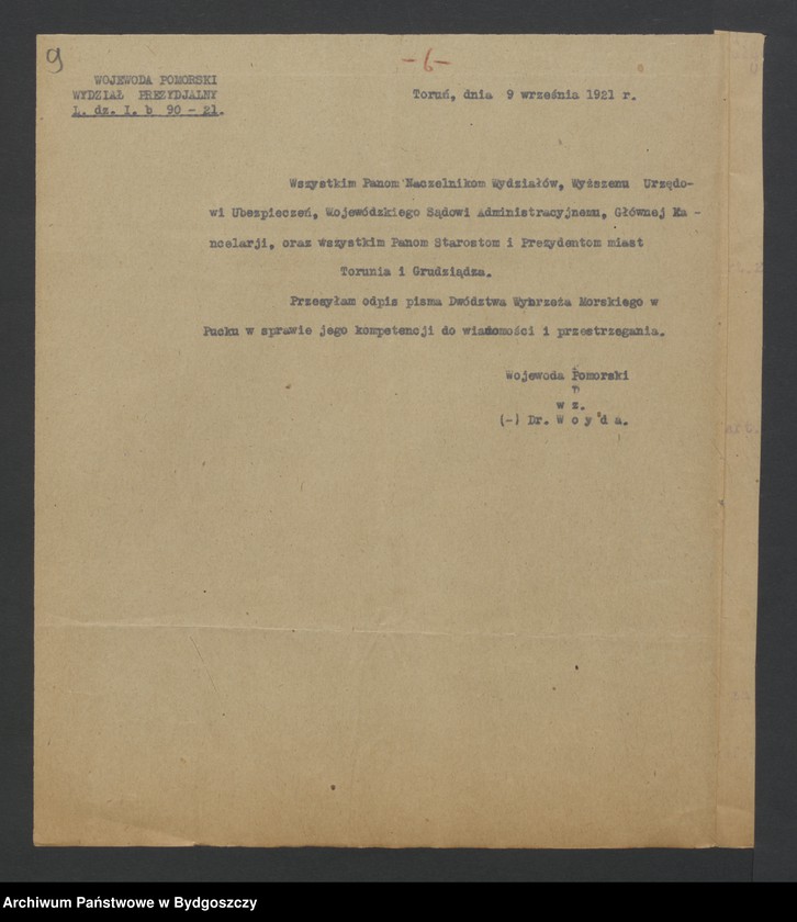 image.from.unit.number "Sprawy innych wydziałów, opracowane w Wydziale Prezydialnym. Tom II"