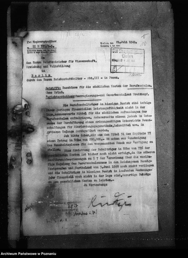 Obraz 14 z jednostki "Sächliche Kosten der Berufs- und Berufsfachschulen"