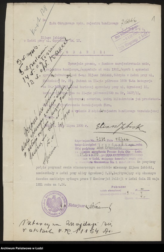 Obraz 3 z jednostki "Eljasz Izbicki- wyrób i sprzedaż wyrobów jedwabnych"