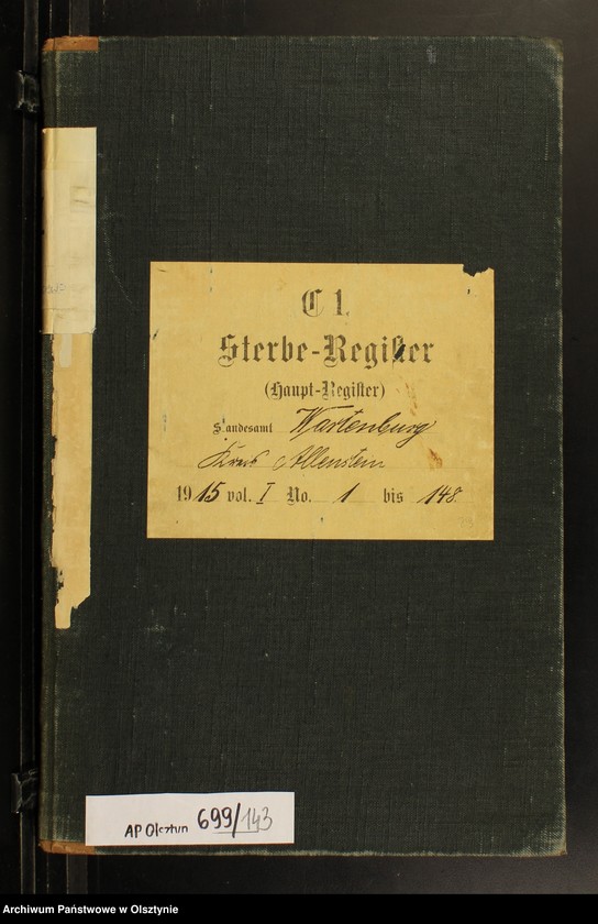 image.from.unit.number "Sterbe-Haupt-Register Nr 1 - 148"