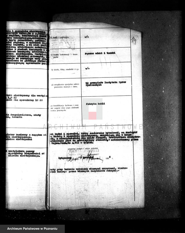 Obraz 18 z jednostki "/Projekt urządzenia zakładów mechanicznych Kabel Polski Spółka Akcyjna w Bydgoszczy/"