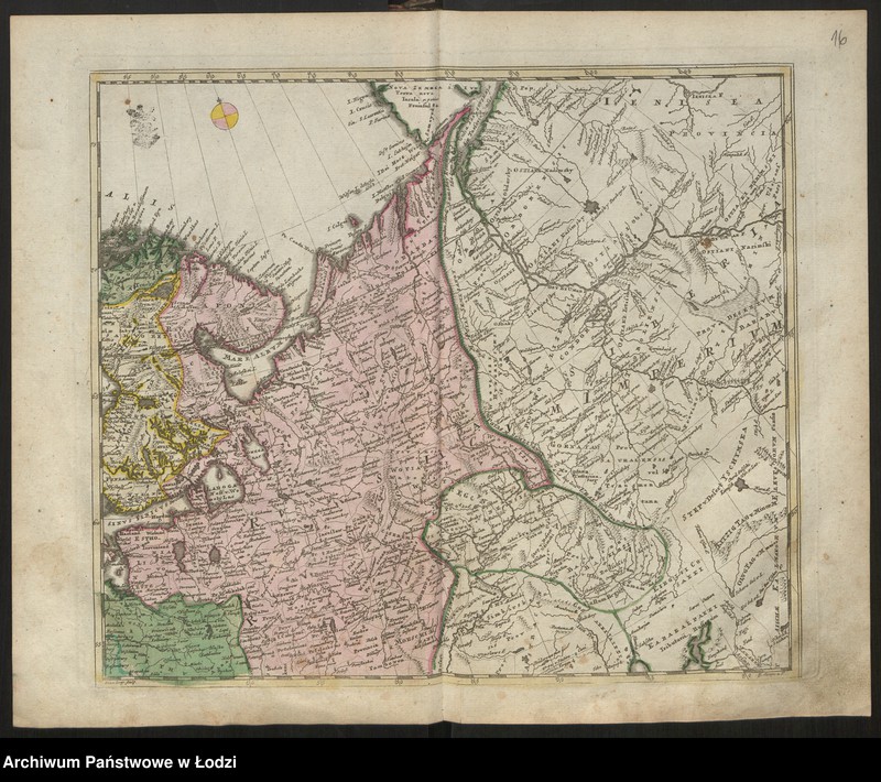Obraz 18 z jednostki "Geographischer Atlas besteherd in 44 Land-Karten worauf alle Theile des Erd-Grenses vorgestellet werben. Auf Befehl der Königlischen Academie der Wissenschaften, Berlin 1750"