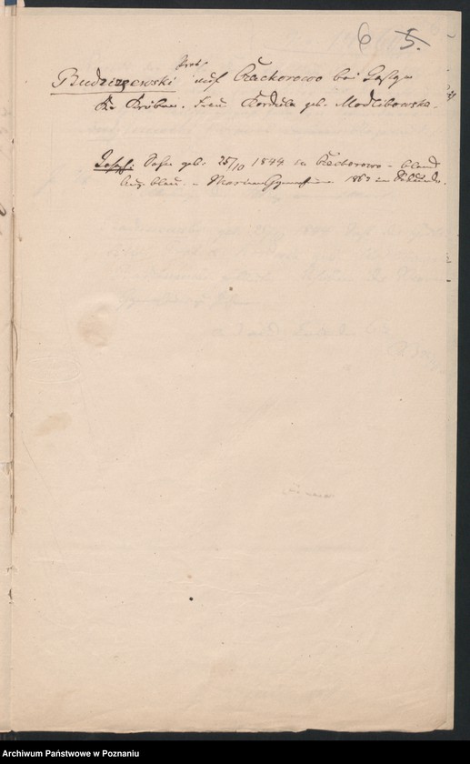 Obraz 10 z jednostki "A. betr. die Familie von Budziszewski"