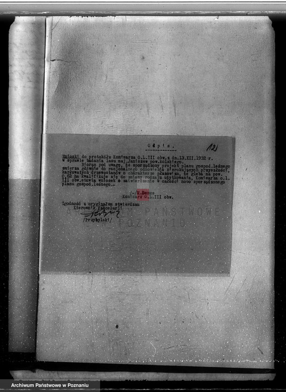 Obraz 16 z jednostki "Zatwierdzenie projektu planu gospodarstwa leśnego dla lasów majątku Janiszew powiat kolski"