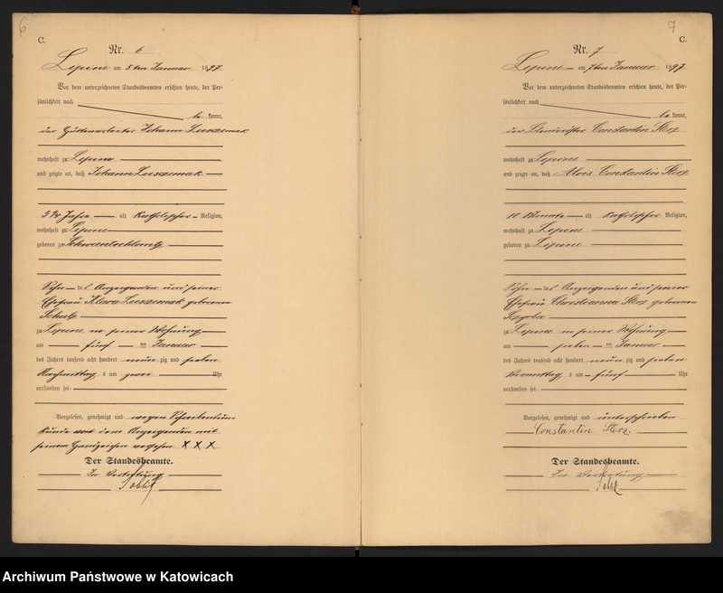 image.from.unit.number "Księga zgonów nr 1-501"