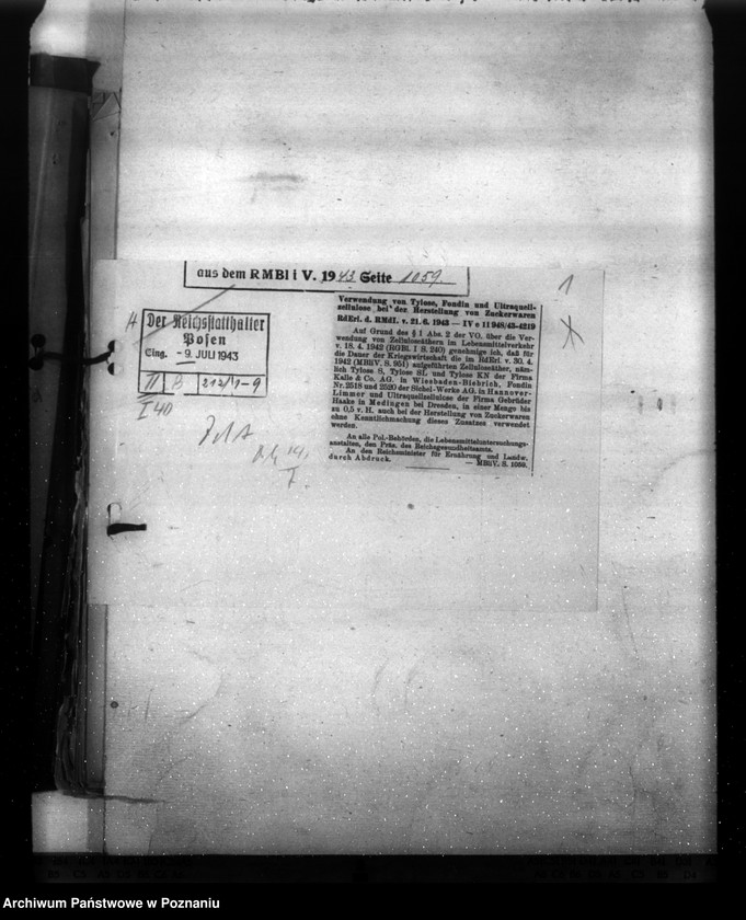 Obraz 5 z jednostki "Lebensmittelversorgung. Verkehr mit Genussmitteln"