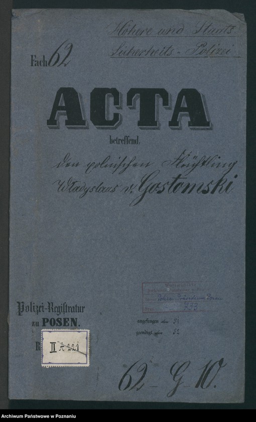 Obraz 2 z jednostki "A. betr. Władysław von Gostomski"