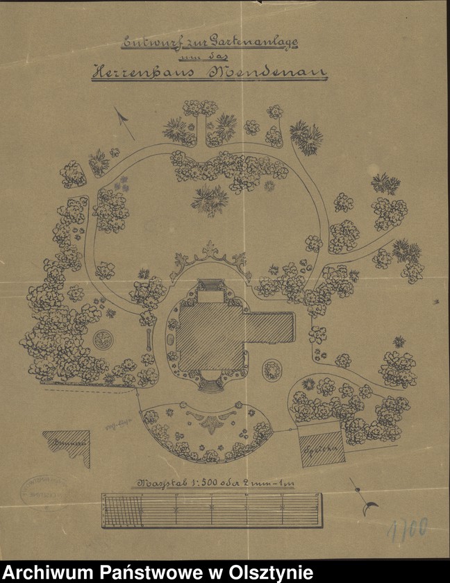 image.from.unit.number "Entwurf zur Gartenanlage um das Herrenhaus Mendenau"