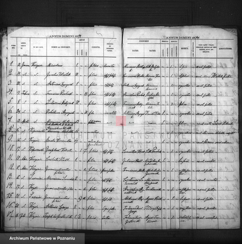 Obraz 13 z jednostki "Liber baptisatorum, copulatorum, mortuoum"
