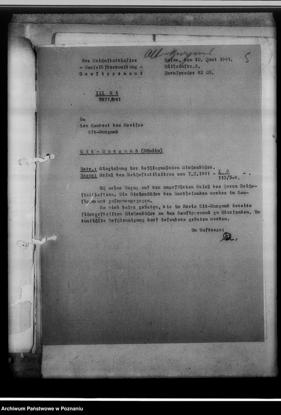 Obraz 9 z jednostki "[Wykaz ksiąg urodzeń, małżeństw i zgonów przejętych z parafii katolickich z powiatu szubińskiego]"