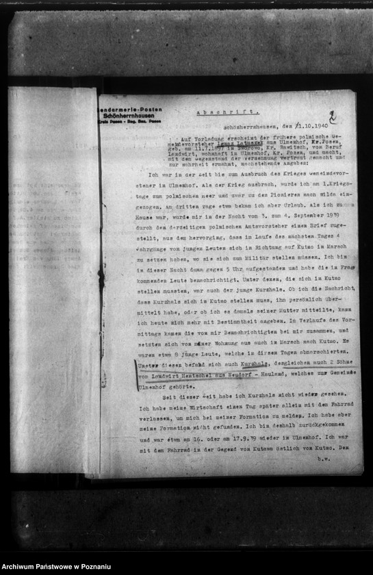 Obraz 6 z jednostki "Gustaw Kurzhals - Ulmenhof, Kreis Posen (Poznań)"