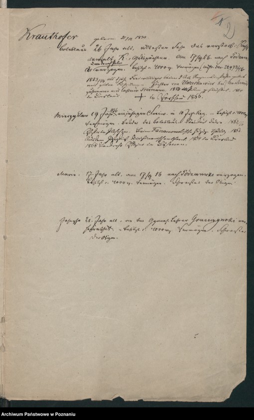 Obraz 6 z jednostki "A. betr. Familie Krauthofer"