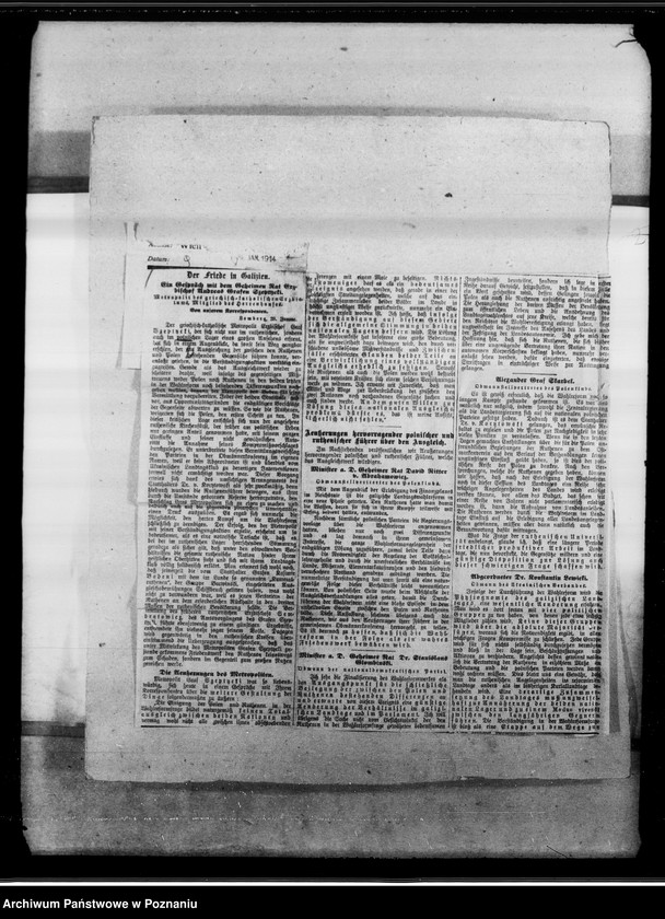 Obraz 14 z jednostki "Sprawy Polskie w zaborach: austriackim i rosyjskim [wycinki z prasy niemieckiej]"