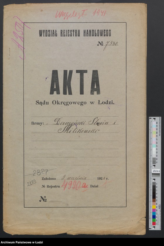 Obraz 2 z jednostki "Dereczyński, Sławin, Milikowski – sprzedaż towarów manufakturowych"