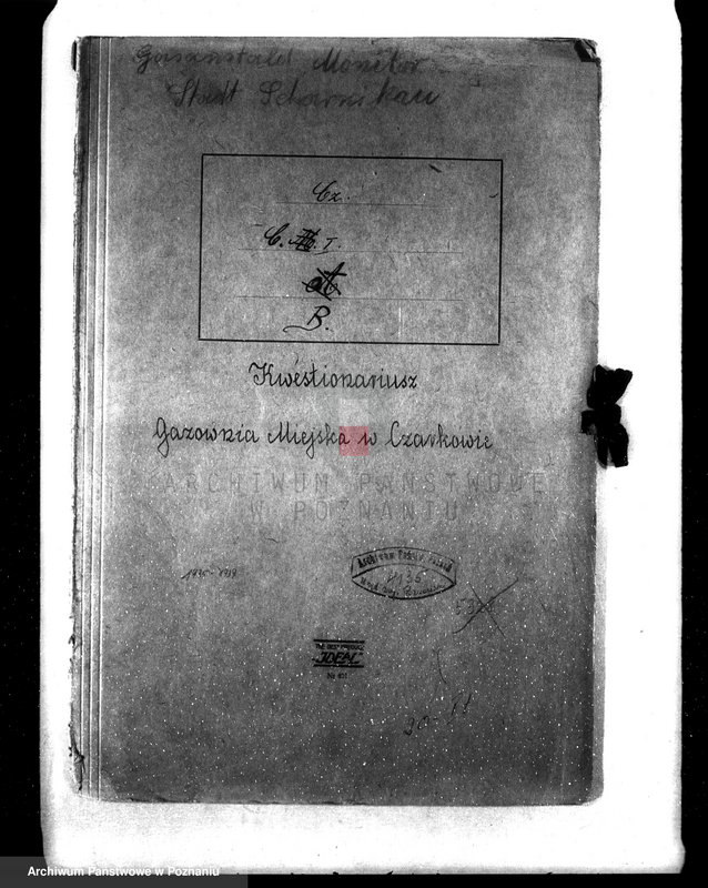 Obraz 4 z jednostki "Gazownia Miejska w Czarnkowie Kwestionariusze"