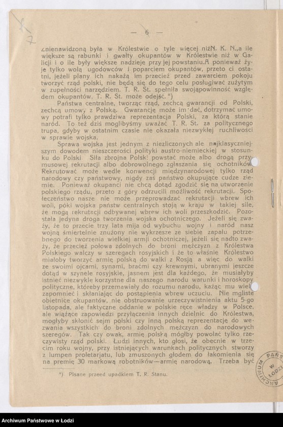 Obraz 7 z jednostki "[Broszura Jędrzeja Zakrzewskiego w sprawie internowania Józefa Piłsudskiego]"