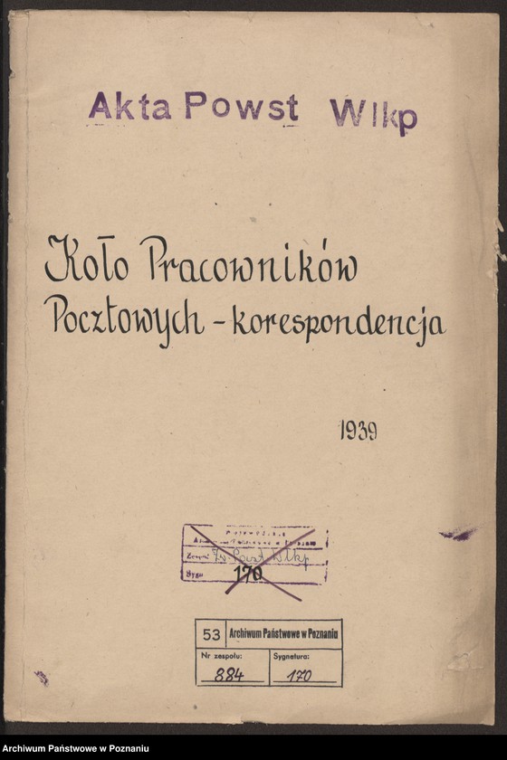 Obraz 3 z jednostki "Koło Pracowników Pocztowych - korespondencja."