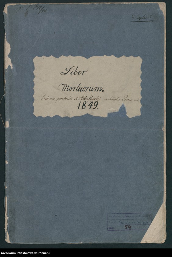 Obraz 2 z jednostki "Księga zgonów"