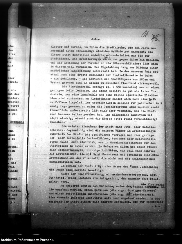 Obraz 20 z jednostki "Planung im Warthegau- Aufgabe und Organisation (oraz sprawozdania z podróży służbowych do wschodnich powiatów Kraju Warty)"