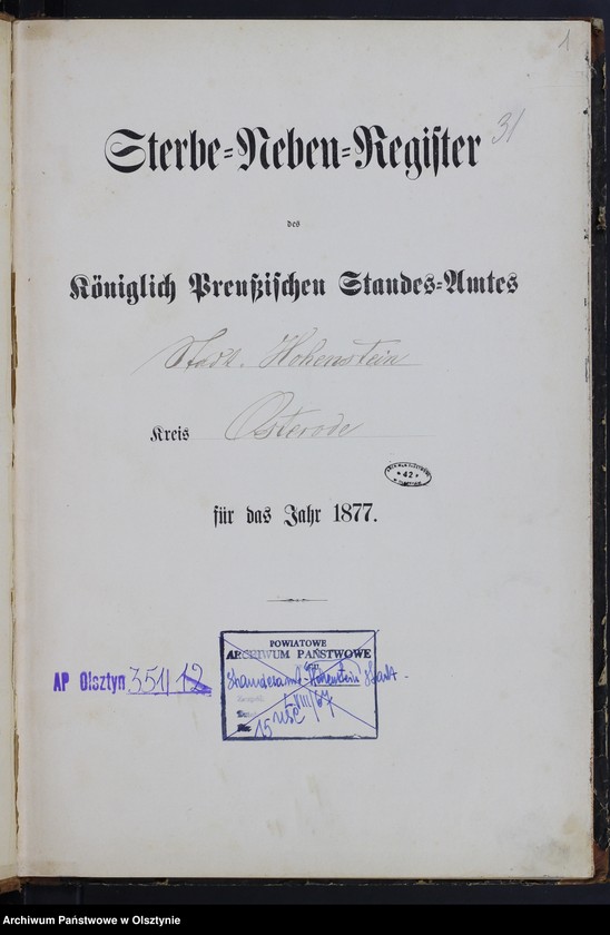 image.from.unit.number "Sterbe-Neben-Register Nr 1 - 61"