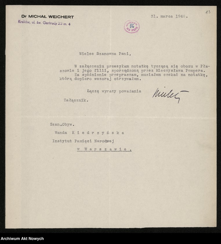 image.from.unit.number "Obozy koncentracyjne w Neuenhamme, Płaszowie, Turyngii /"Reimagh"/, więzienie na Pawiaku, martyrologia dzieci żydowskich, spis osób wywiezionych z pow. bielskiego. Opracowania, spisy, wykazy."