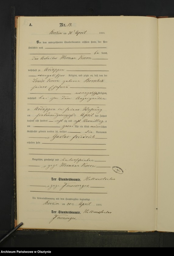 image.from.unit.number "Geburts-Neben-Register Nr 1 - 43"