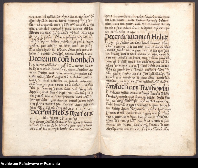 Obraz 13 z jednostki "Acta sequentia coram spectabili consulatu civitatis Posnaniensis."