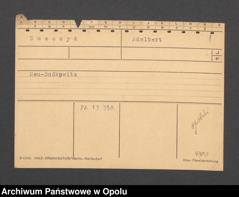 Obraz 3 z jednostki "[Susczyk Adalbert, Neu Budkowitz]"