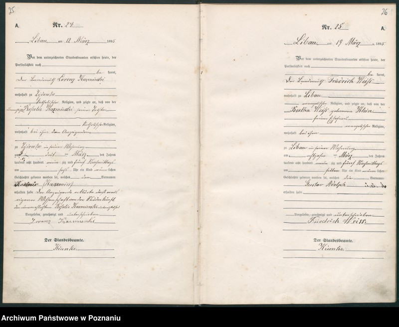 Obraz 16 z jednostki "Geburts-Hauptregister"