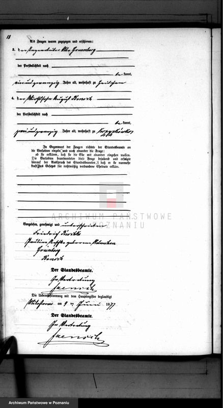 Obraz 19 z jednostki "Księga małżeństw"