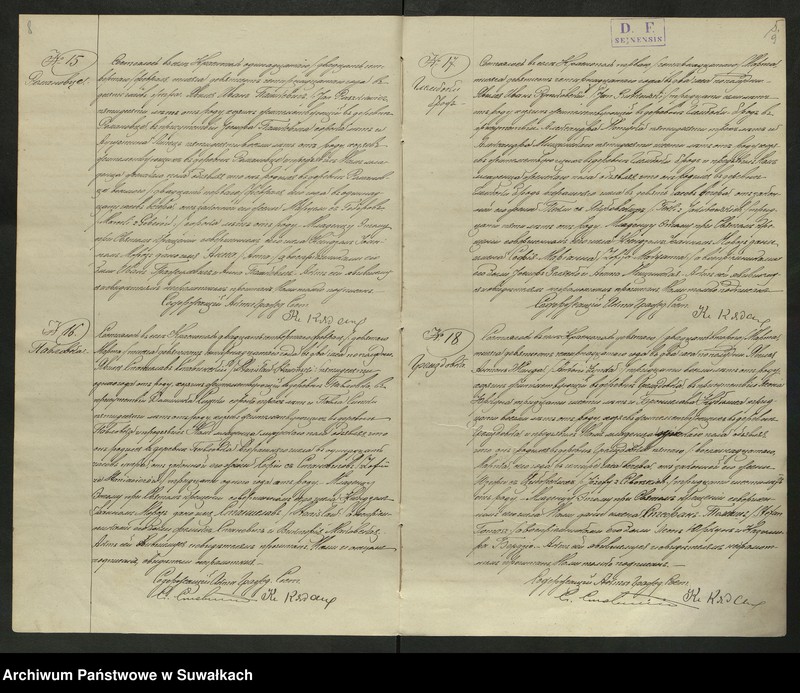 Obraz 7 z jednostki "Duplikat aktów stanu cywilnego rodzonych, zaślubionych i zmarłych z 1914 roku w parafii Krasnopol"