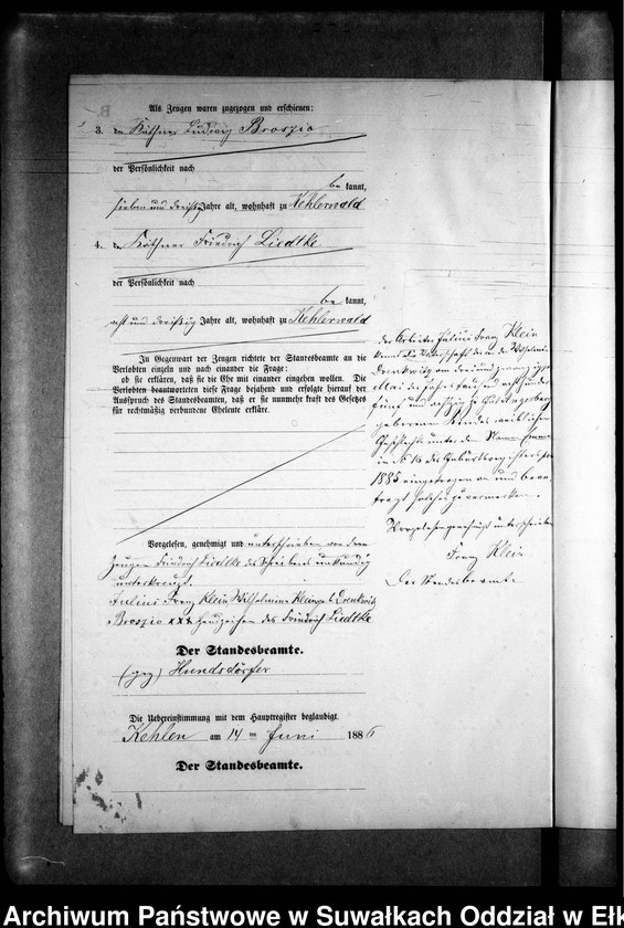 image.from.unit.number "Heiraths-Neben-Register des Preussischen Standes-Amtes Kehlen Kreis Angerburg"