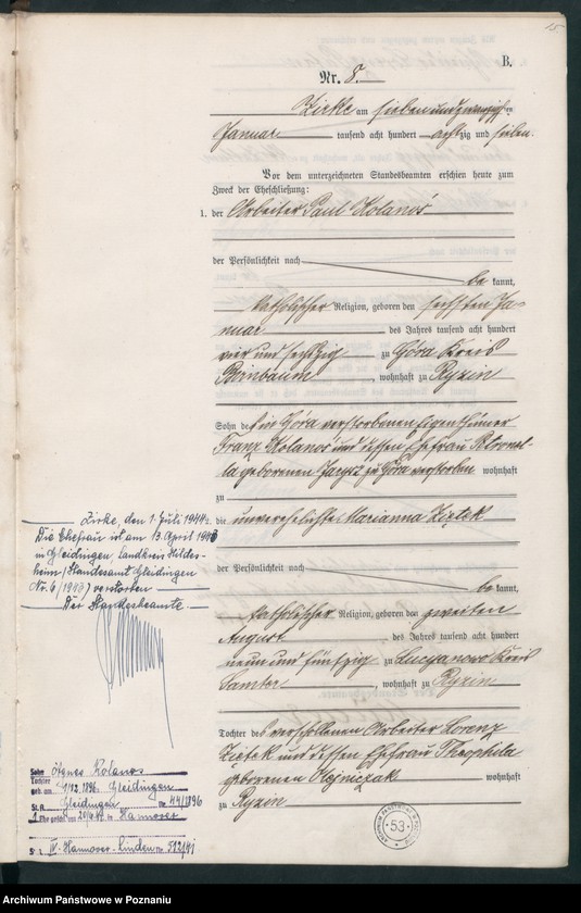 image.from.unit.number "Księga małżeństw"