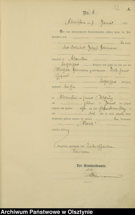 image.from.unit.number "Geburts-Haupt-Register TomI,Nr 1 - 393"