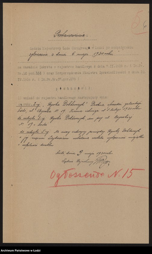 Obraz 8 z jednostki "Rywka Doktorczyk- drobna sprzedaż galanterii"