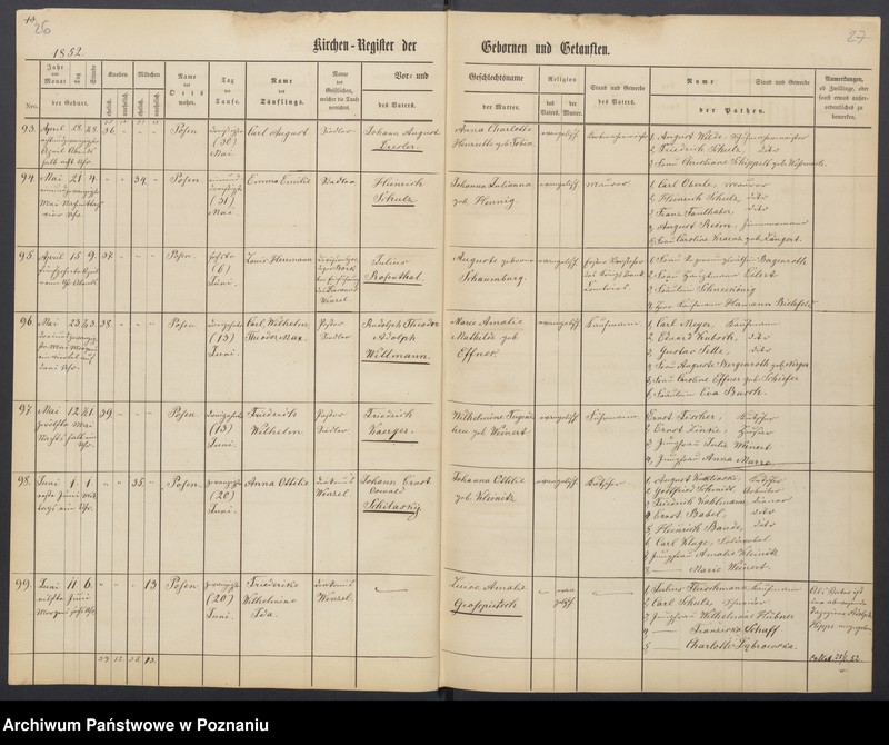 Obraz 16 z jednostki "Duplikat der Register der Gebornen, Getauften, Getrauten und Verstorbenen"