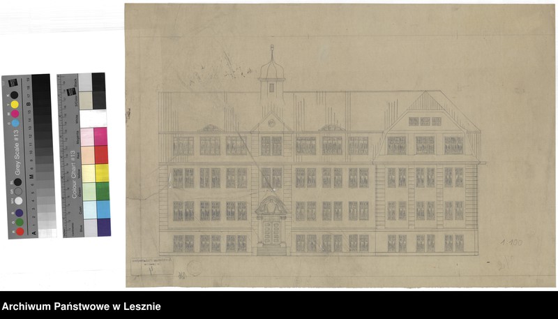 Obraz 4 z jednostki "Leszno miasto. Dokumentacja projektowa Szkoły Handlowej przy obecnym Placu Jana Amosa Komeńskiego."