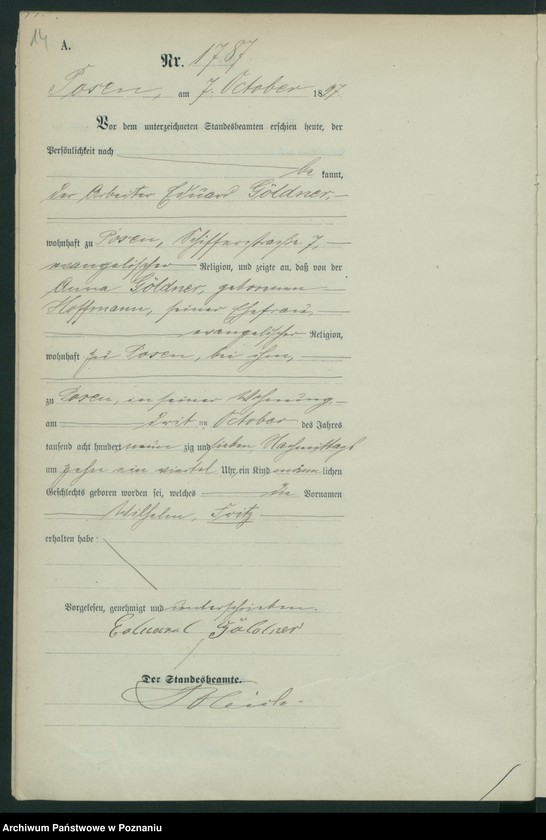 Obraz 17 z jednostki "Księga urodzeń t. IV"