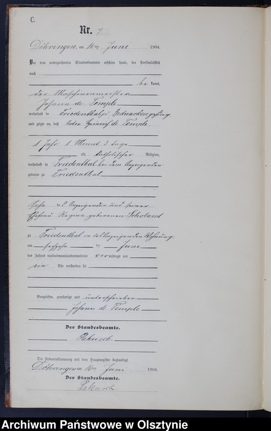 image.from.unit.number "Sterbe-Neben-Register Nr 1 - 28"