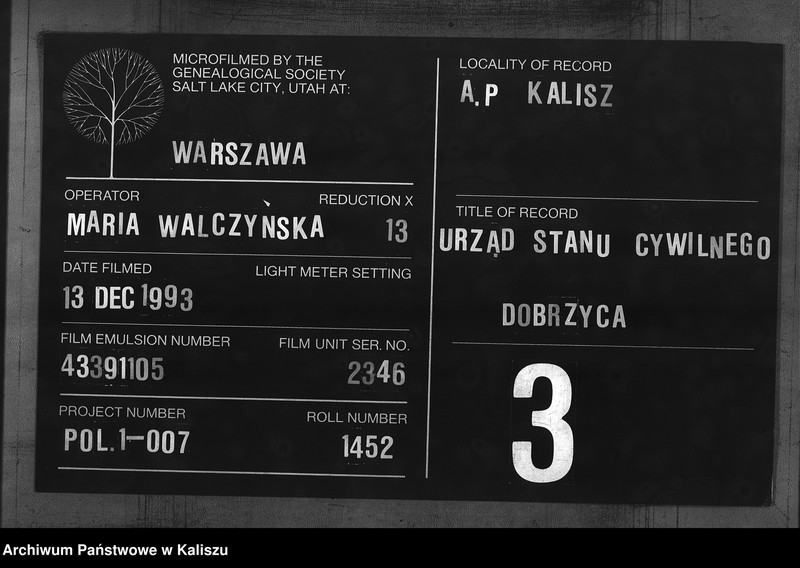 Obraz 1 z jednostki "[Księga zgonów]"