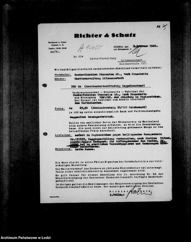 Obraz 15 z jednostki "Aufträge [Lieferscheinen und Rechnungen] 12596-12650 Lebensmitteleinkauf 5/Mü"