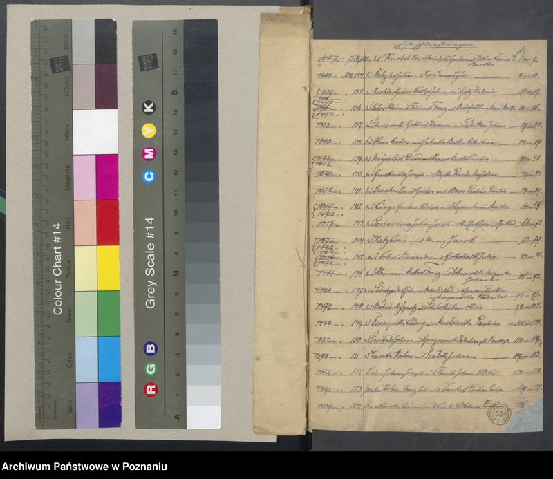 Obraz 3 z jednostki "Die von den Verlobten beigebrachten Urkunden zur Eheschliessung pro 1876"