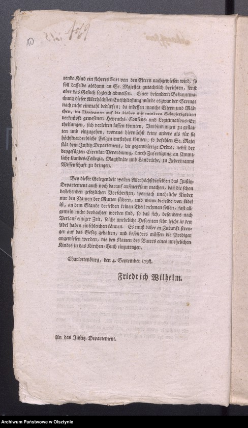 image.from.unit.number "Acta generalia und SpecialiaDie Copulation angehende Sachen (Circular-Verordnungen, Anweisungen)"