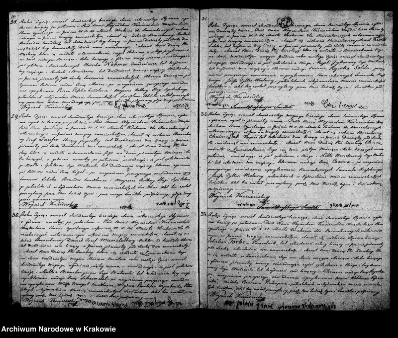 image.from.unit.number "Akta Stanu Cywilnego Księga Isza Obeymująca Akta Urodzenia Przyznania i Przysposobienia Osob Starozakonnych w Gminie VI. X. XI. M: W: Krakowa na Rok 1823"