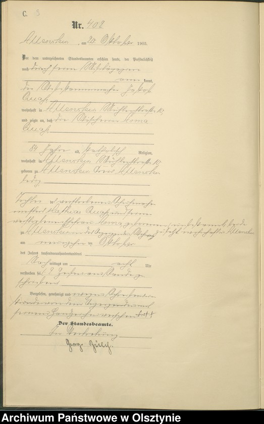 image.from.unit.number "Sterbe-Haupt-Register Tom II,Nr 396 - 488"