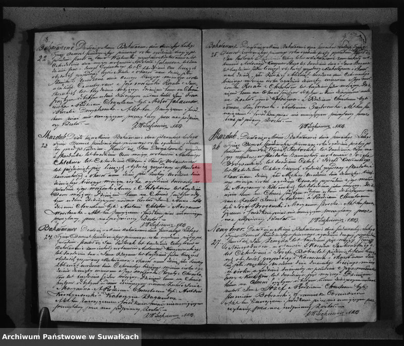 image.from.unit.number "Duplikat Aktów Urodzonych zaślubionych i Zejscia Parafii Bakałarzewo za rok 1861 sporządzony"