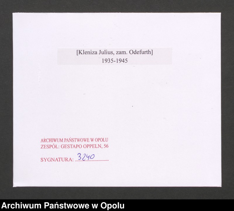 Obraz 2 z jednostki "[Kleniza Julius, zam. Odefurth]"