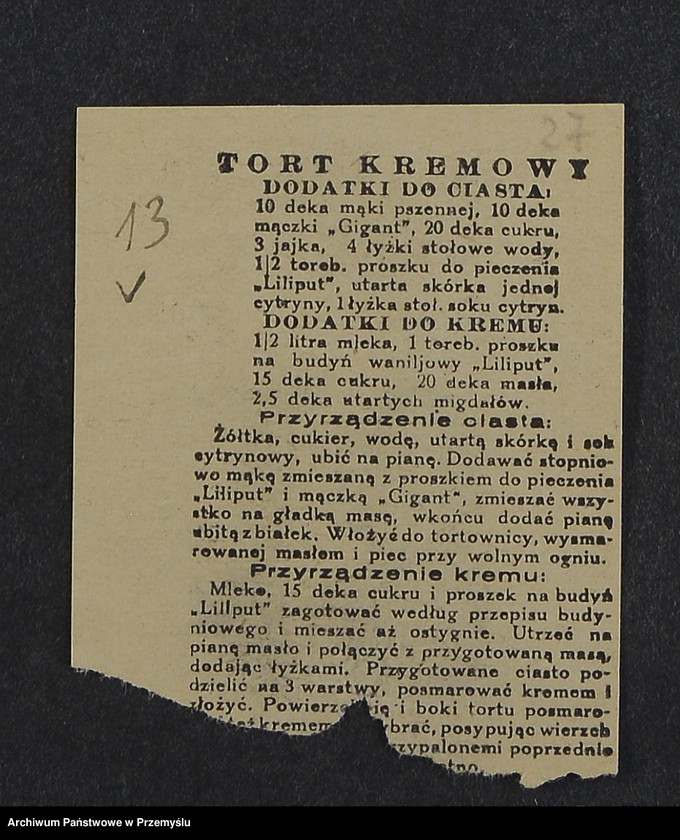 image.from.collection.number "Przepisy kulinarne z kalendarza z 1935 roku"